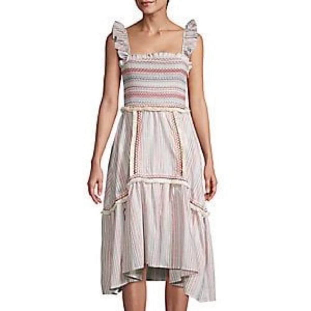 NWT Allison New York Smocked stripe Dress Sz XS